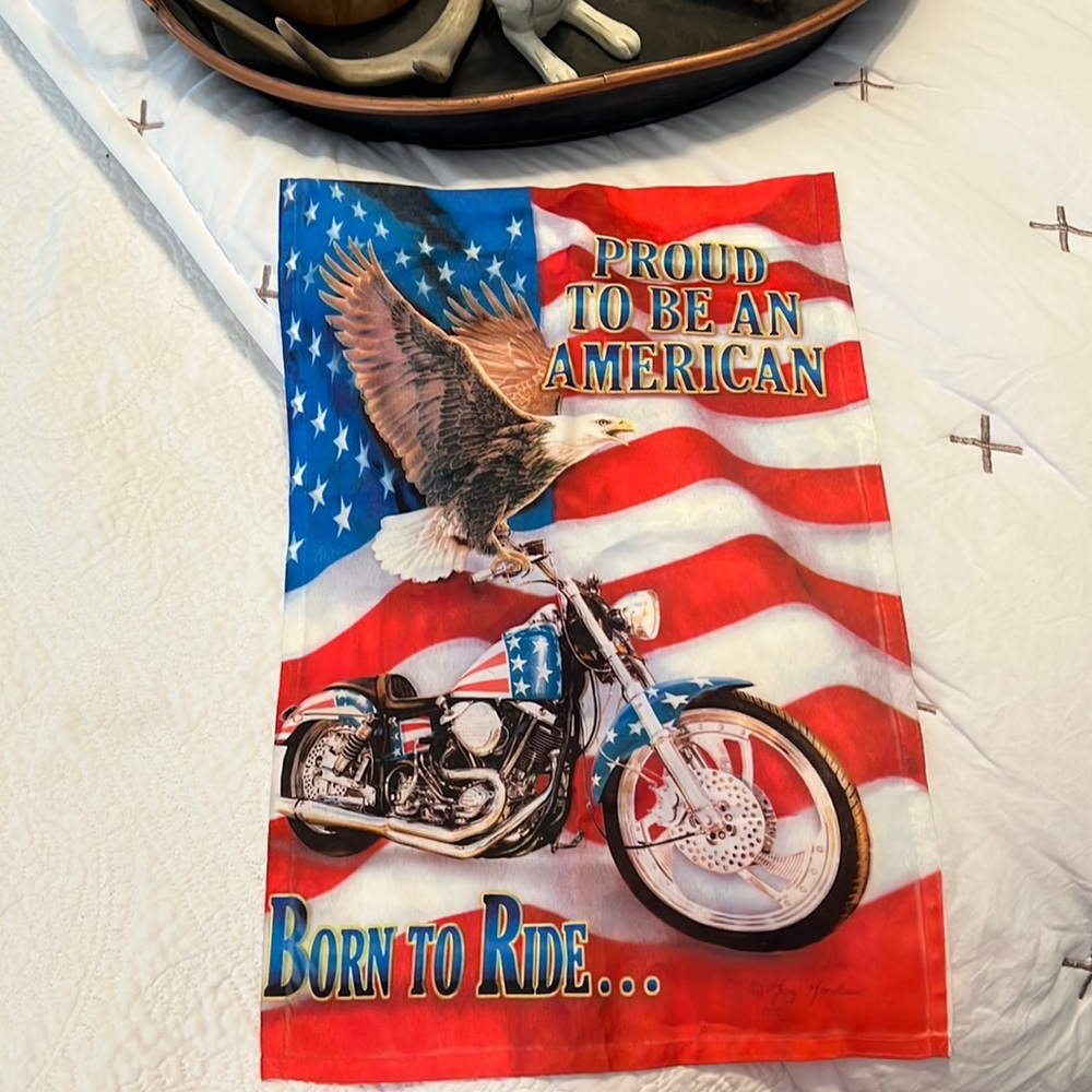 Born to Ride Motorcycle Garden Flag